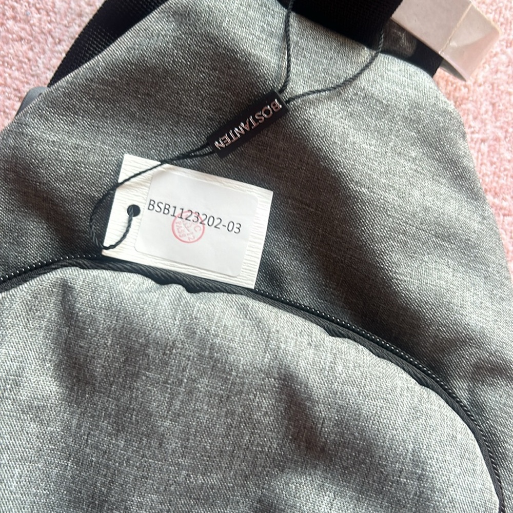 Bostanten Gray and Black Sling Backpack - Picture 6 of 9
